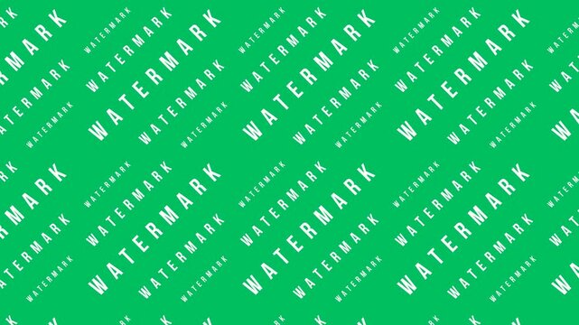 A vibrant green background with a repeating diagonal "WATERMARK" text pattern. Suitable for content protection, branding, or digital overlays.