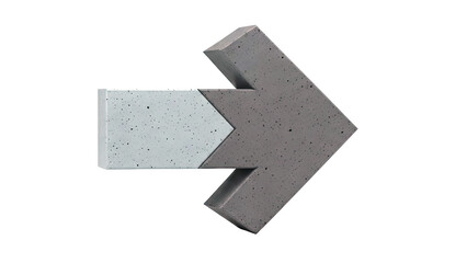 Obraz premium Two-Tone Concrete Arrow