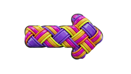 Woven Arrow with Bright Colors