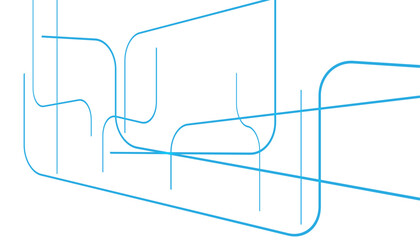 Abstract futuristic technology background. Technology background with crossed lines and dots.