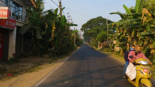 POV Motorcycle Ride Along Bay of Bengal Marine Drive from Mandarmani to Digha
