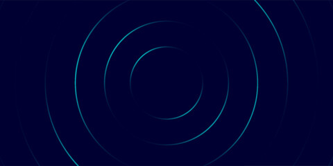 Blue abstract background with circular lines, technology futuristic template. Vector illustration, Eps 10