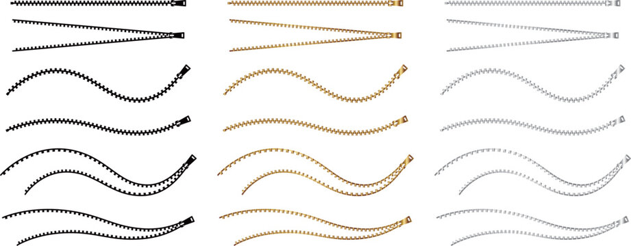 ファスナーのライン18種セット