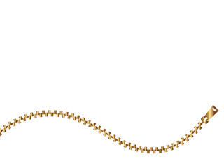 高級感のあるファスナーの背景　ホワイト＆ゴールド