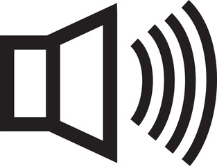 Abstract sound logo vector art.