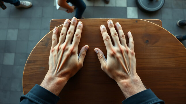 Neuropathy and Nerve Signal Pain Concept with Glowing Hands