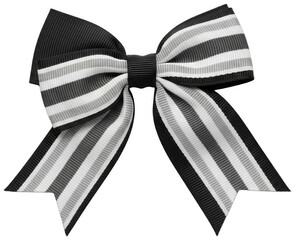 black bow png striped ribbon cutout white tie png grosgrain accessory cutout decorative adornment png fashion embellishment cutout elegant gift png fabric isolated transparent background image