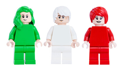 Obraz premium Dortmund - Deutschland 19. Januar 2026 - Lego Minifigure in grün, weiß und rot