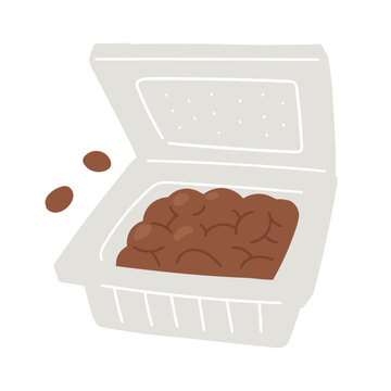 Illustration of natto that can be used for dietary education and explanation materials