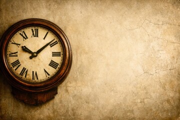 A clock with roman numerals on a wall