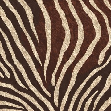 Close-up of zebra skin with alternating dark and light stripes. Detailed texture