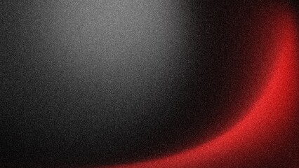 Abstract gray and red gradient glowing grainy background with blur and noise texture effect with copy space