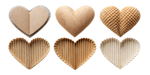 Coffee filters in heart shapes hearts paper hearts