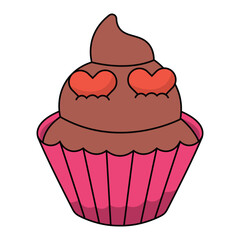 Sweet Valentine Chocolate Illustration