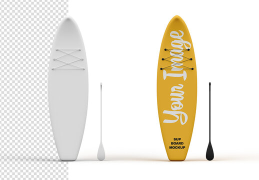 Sup Paddle Board Mockup Isolated