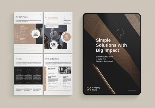 Multipurpose Business & Corporate Brochure Template for Company Profile, Agency & Professional Services