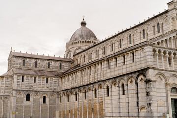 The Pisa Baptistery and Cathedral showcase stunning medieval architecture