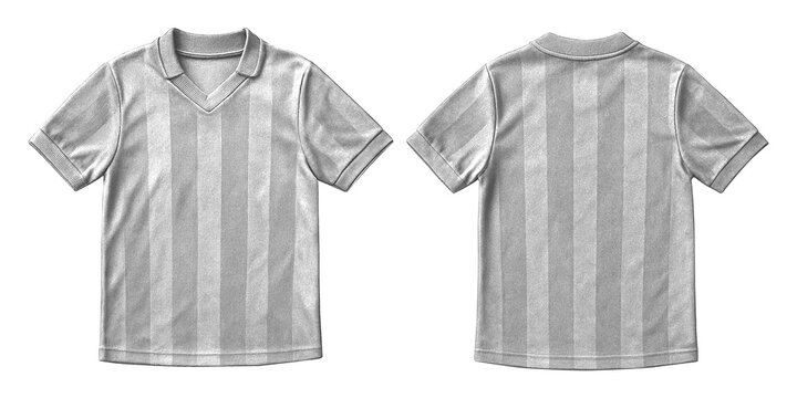 Light Gray Football Jersey Mockup Front and Back