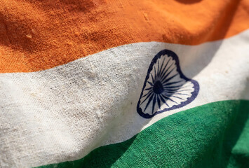 Indian Flag Symbolizing Freedom Republic Independence Day