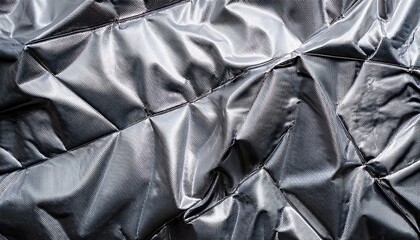 shiny metal silver gray foil leaf crumpled texture background