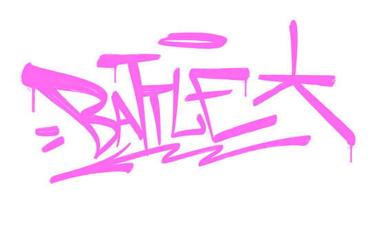 street tag lettering graffiti style design element