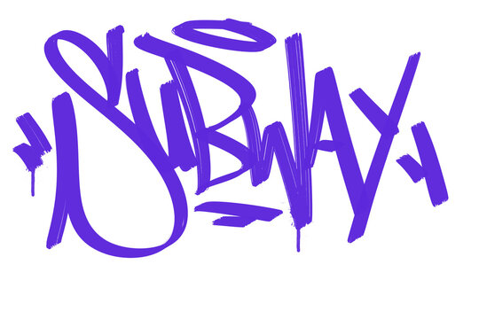 street tag lettering graffiti style design element
