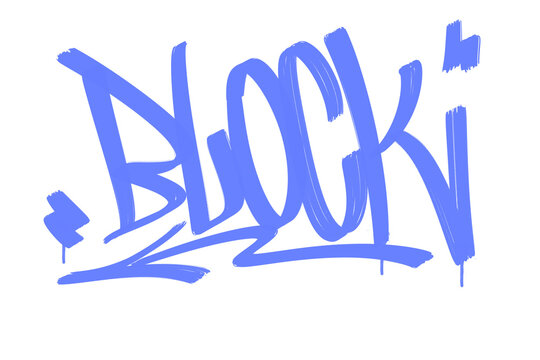 street tag lettering graffiti style design element