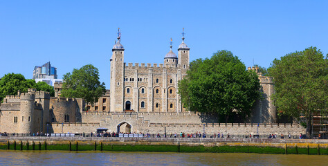 Her Majesty's Royal Palace and Fortress, more commonly known as the Tower of London, is a historic castle on the north bank of the River Thames in central London, England. United Kingdom © Daniel Meunier