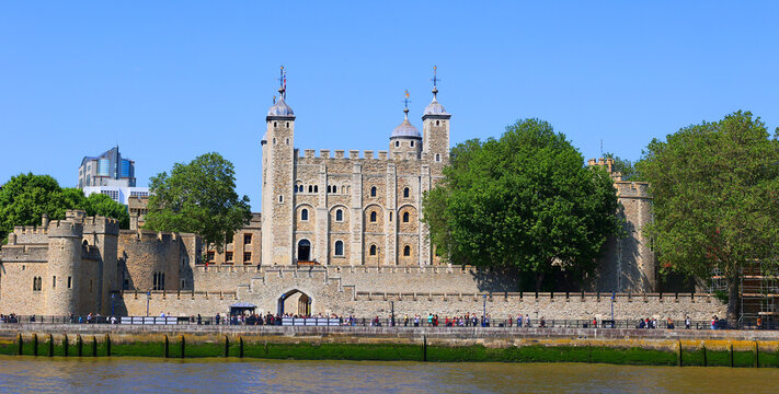 Her Majesty's Royal Palace and Fortress, more commonly known as the Tower of London, is a historic castle on the north bank of the River Thames in central London, England. United Kingdom