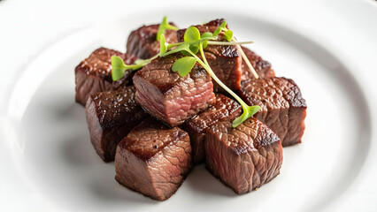 Luxury Cubed Steak Dish