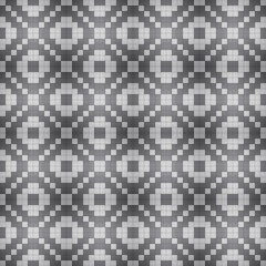 Fototapeta premium black and white square mosaic seamless pattern vector illustration