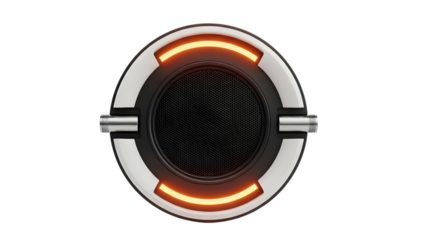 Futuristic speaker icon isolated on transparent background