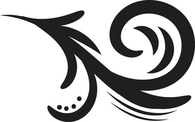 Obraz premium Swirl ornament strokes. Filigree swirl decoration, vintage scroll swirls. Hand drawn curly line dividers, wedding decor swirl ornament.