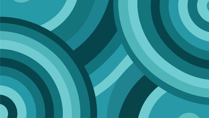 A serene pattern of concentric circles in varying shades of blue and teal, creating a soothing visual effect from a directly overhead viewpoint.