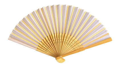 Hand fan folding bamboo white traditional accessory
