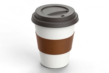 3d coffee shop togo paper cup illustration