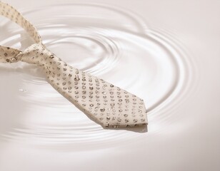 Fototapeta premium 水面に浮かぶネクタイ / Necktie Floating on Water Surface 