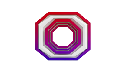 Concentric Octagons with Gradient Color