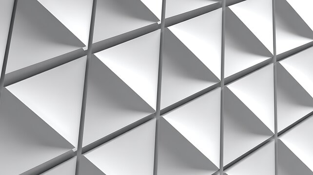 Abstract Geometric Pattern in Monochrome Triangle Design