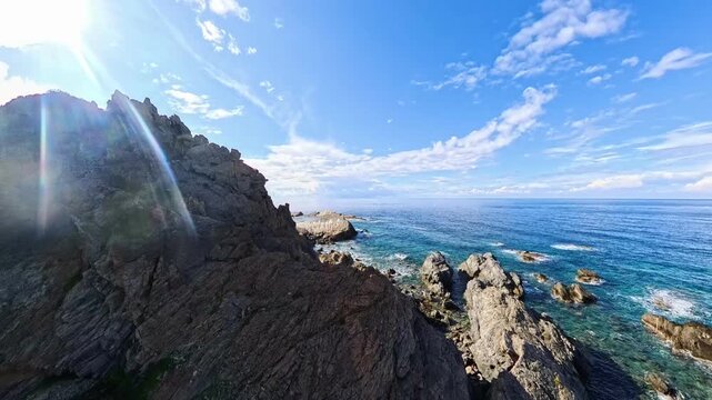 Beautiful Coast of Crete, Greece, Drone 4K