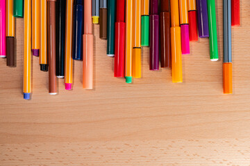 Several difficult Pens on the desk