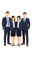 Fototapeta premium Modern business team professionals standing together