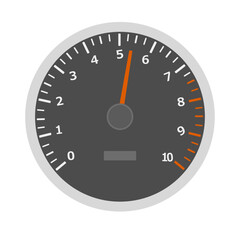 タコメーターのイラスト