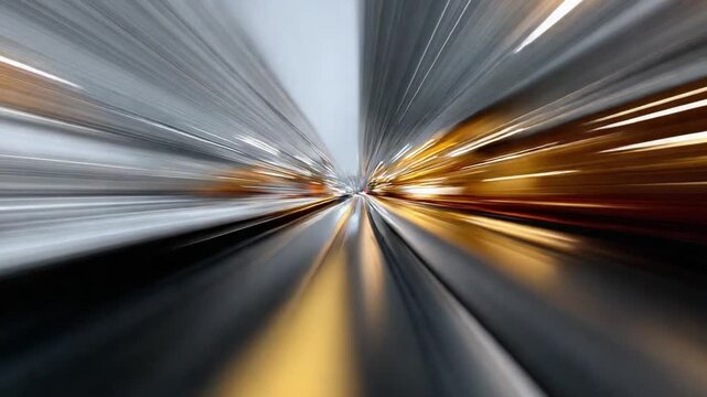 Motion Blur Perspective: An abstract image showcasing the sensation of rapid speed, with dynamic streaks of light, evoking a sense of powerful movement and boundless energy.