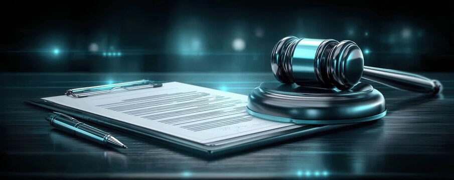 This issue highlights society using notice paperwork and legal roles of judge and lawyer to define punishment