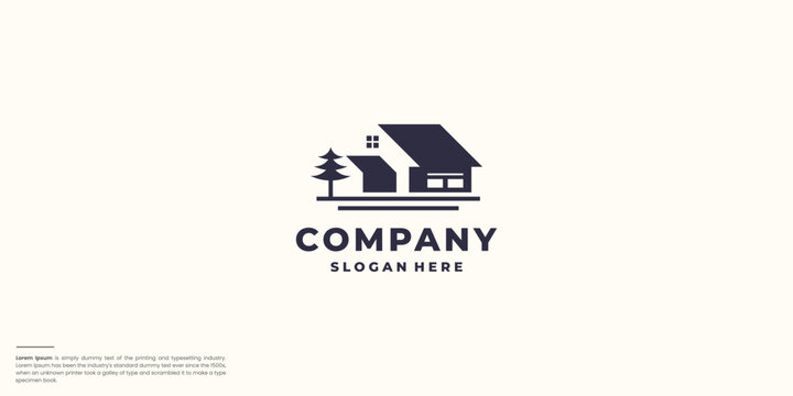Suburban Village Property Logo design inspiration.