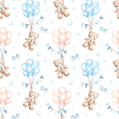 seamless pattern with balloons