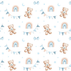 seamless pattern with numbers