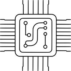Central Processor Unit: An abstract rendering of a central processing unit (CPU), a cornerstone of modern technology and digital processing. It signifies the core of computational tasks.