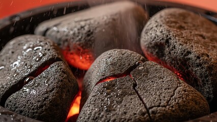 Sauna Stones Texture Macro Detail